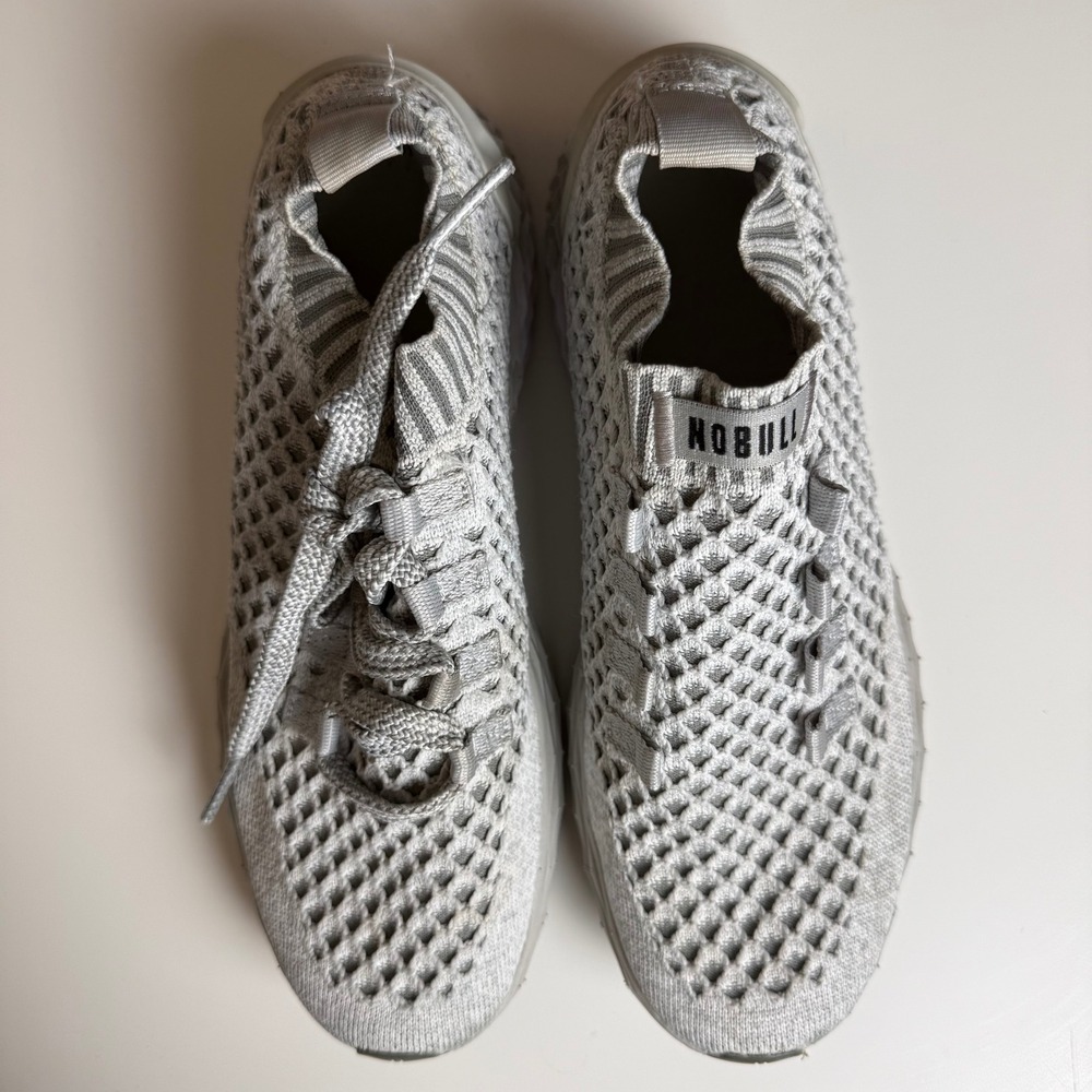 NOBULL Knit Runner Grey Training Shoes Low Top Athletic Sneaker
